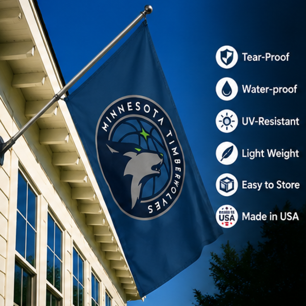 MINNESOTA TIMBERWOLVES FLAG