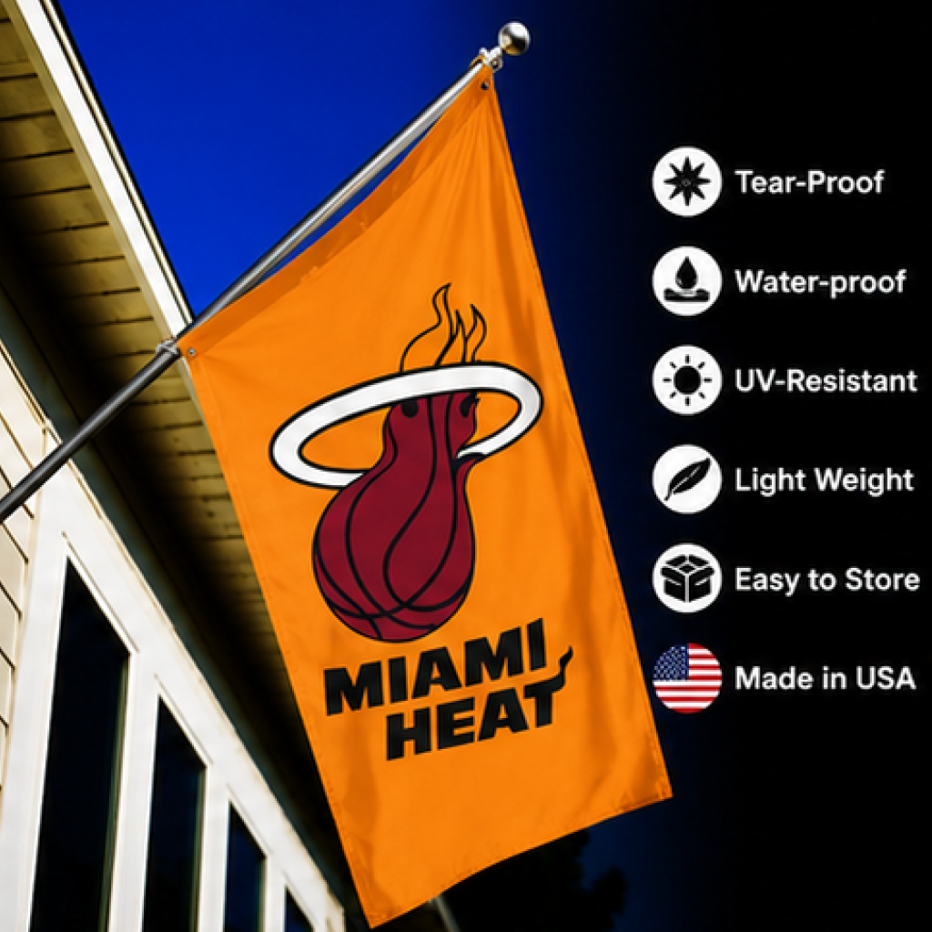 MIAMI HEAT FLAG