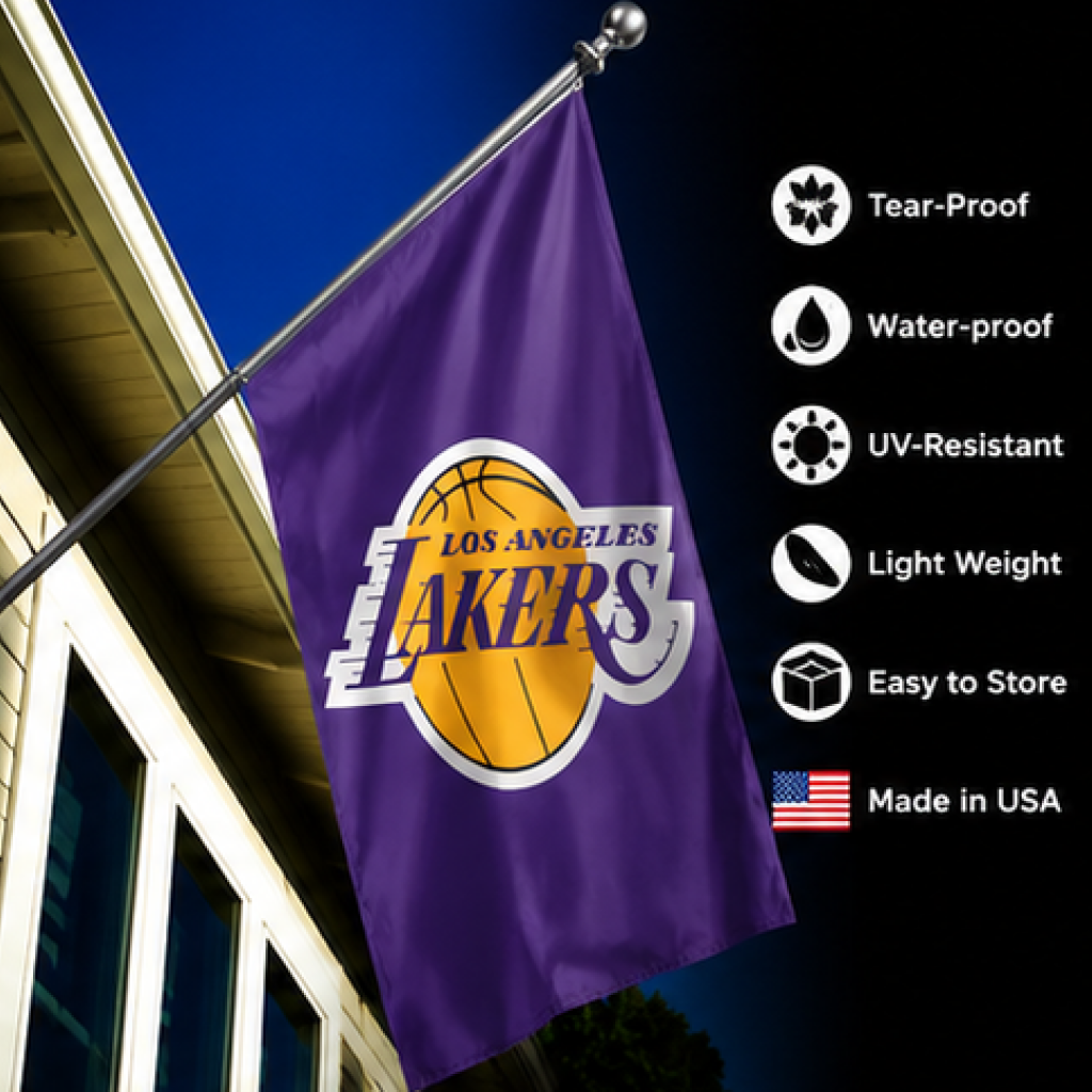 LOS ANGELES LAKERS FLAG