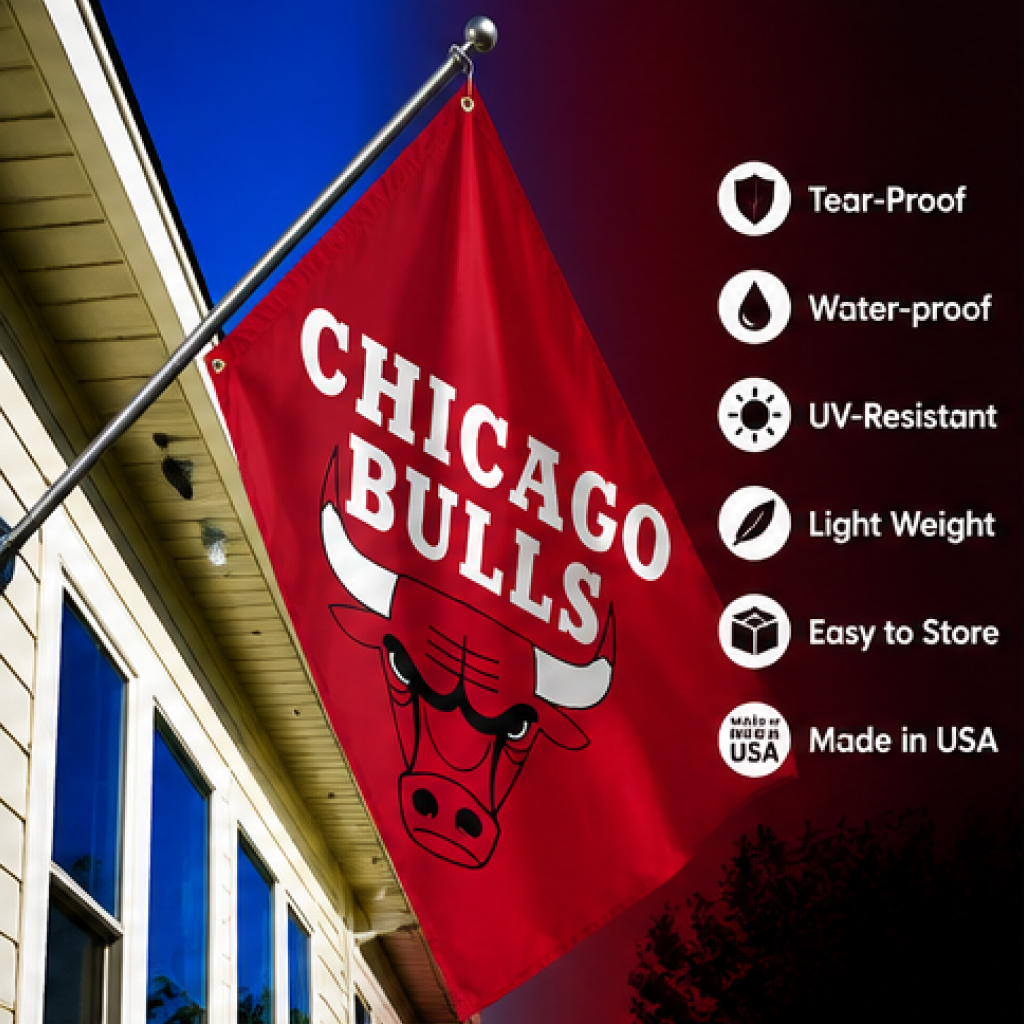 CHICAGO BULLS FLAG