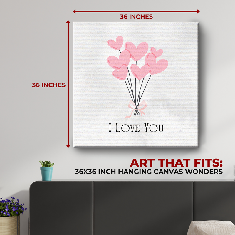 I LOVE YOU CANVAS DECOR
