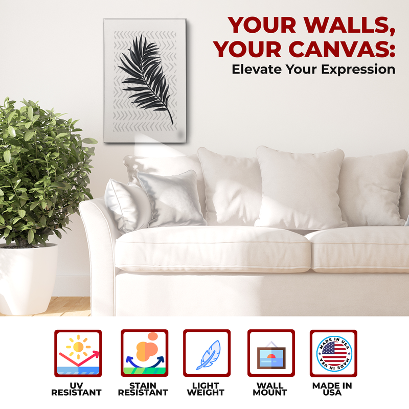 PALM LEAF CANVAS DECOR