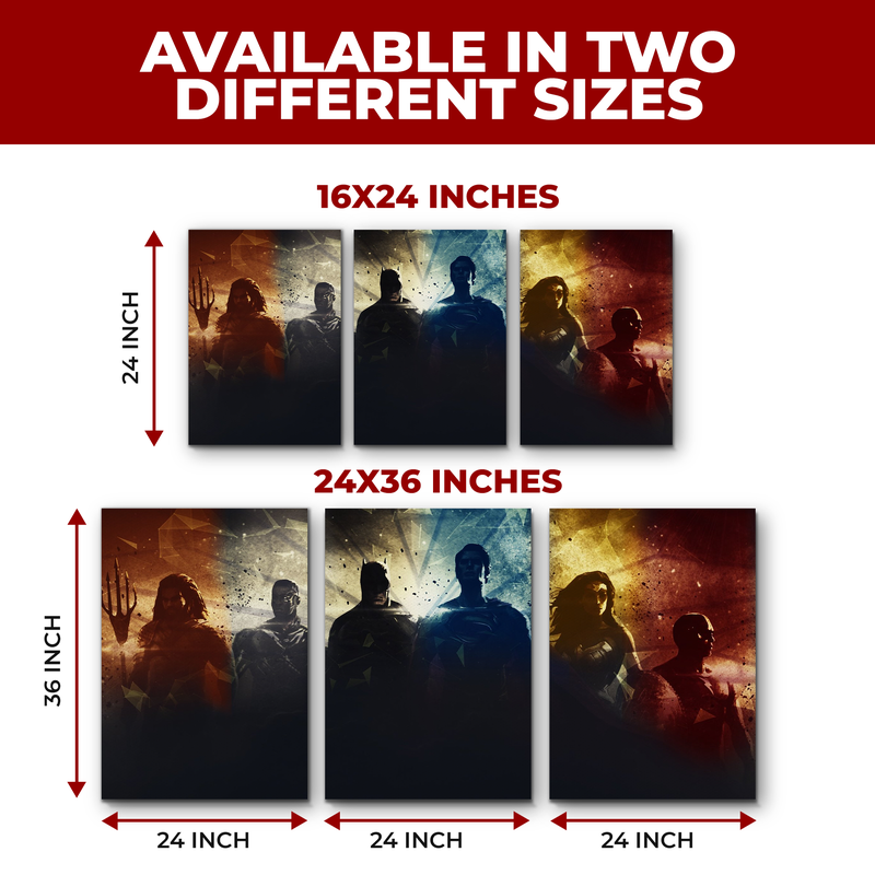 JUSTICE LEAGUE WALL CANVAS