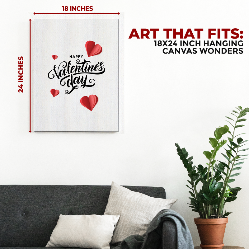 HAPPY VALENTINE'S DAY CANVAS DECOR