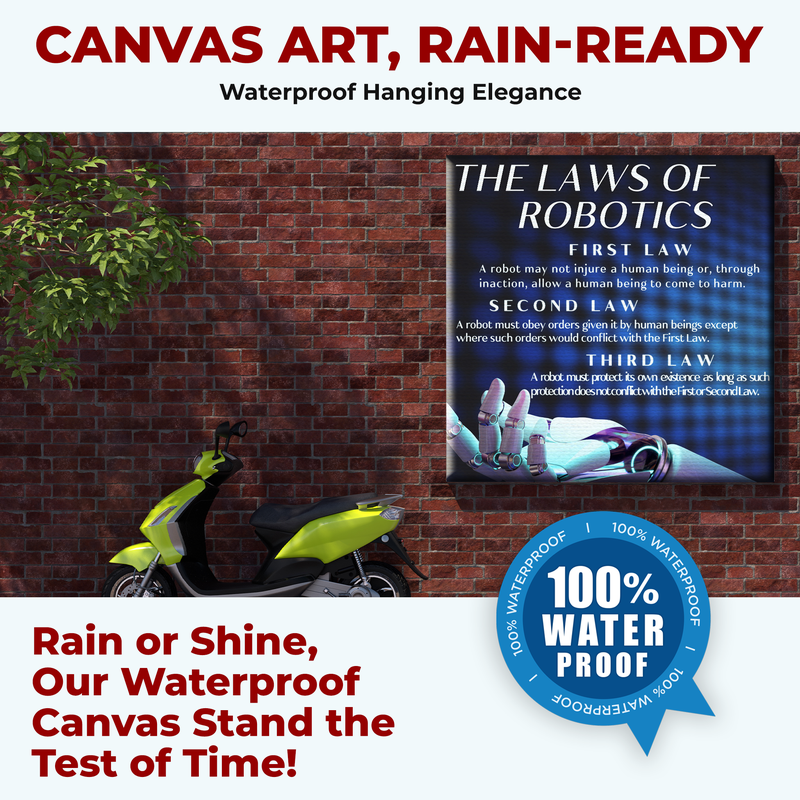 LAWS OF ROBOTICS WALL CANVAS DECOR