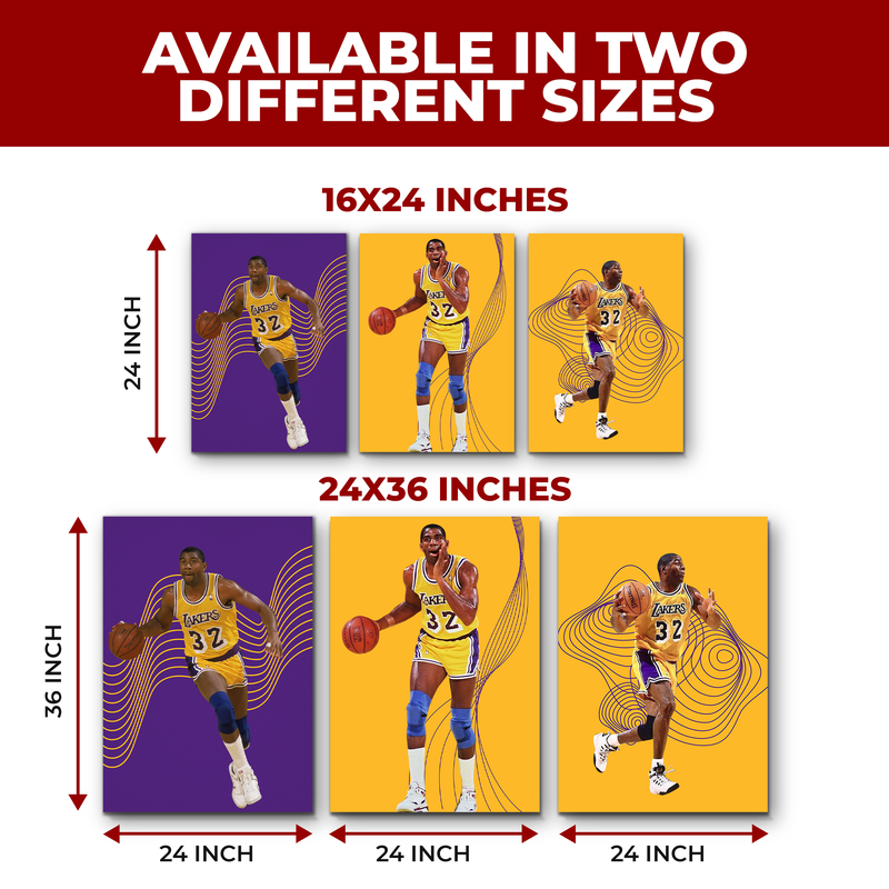 JOHNSON/ LAKERS WALL CANVAS