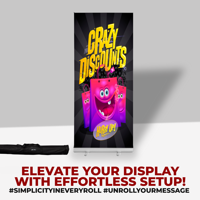 CRAZY DISCOUNTS BANNER RETRACTABLE