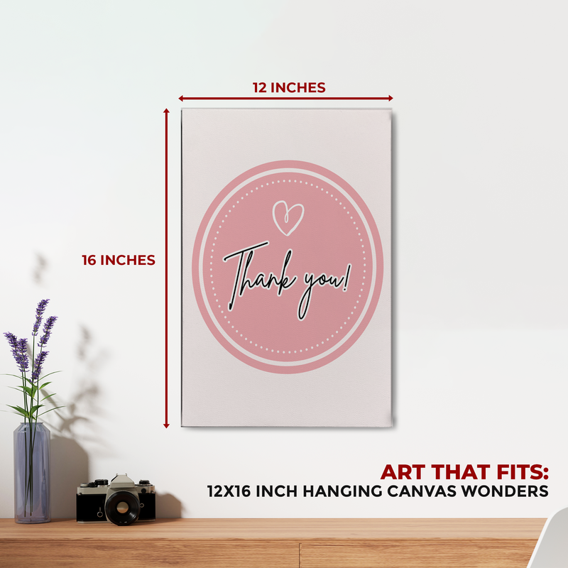 THANK YOU & LOVE CANVAS DECOR