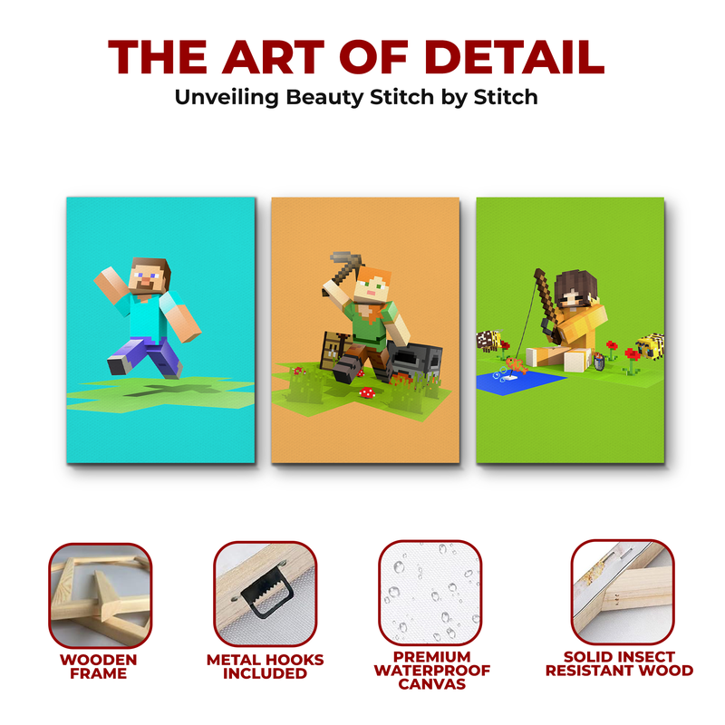 MINECRAFT CANVAS DECOR