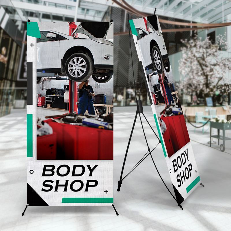 BODY SHOP X-BANNER