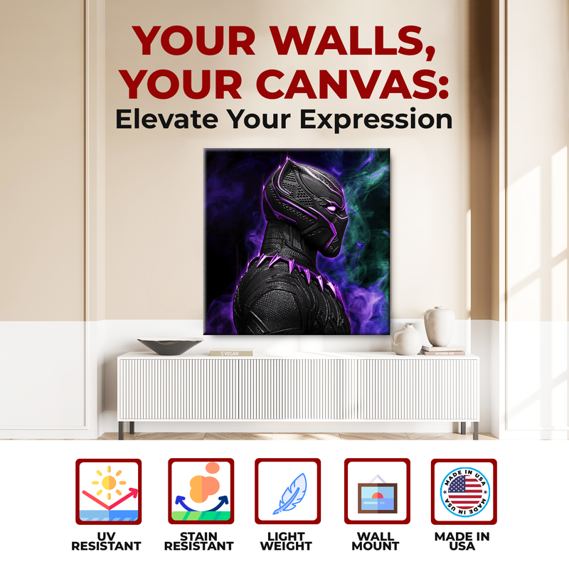 BLACK PANTHER WALL CANVAS DECOR