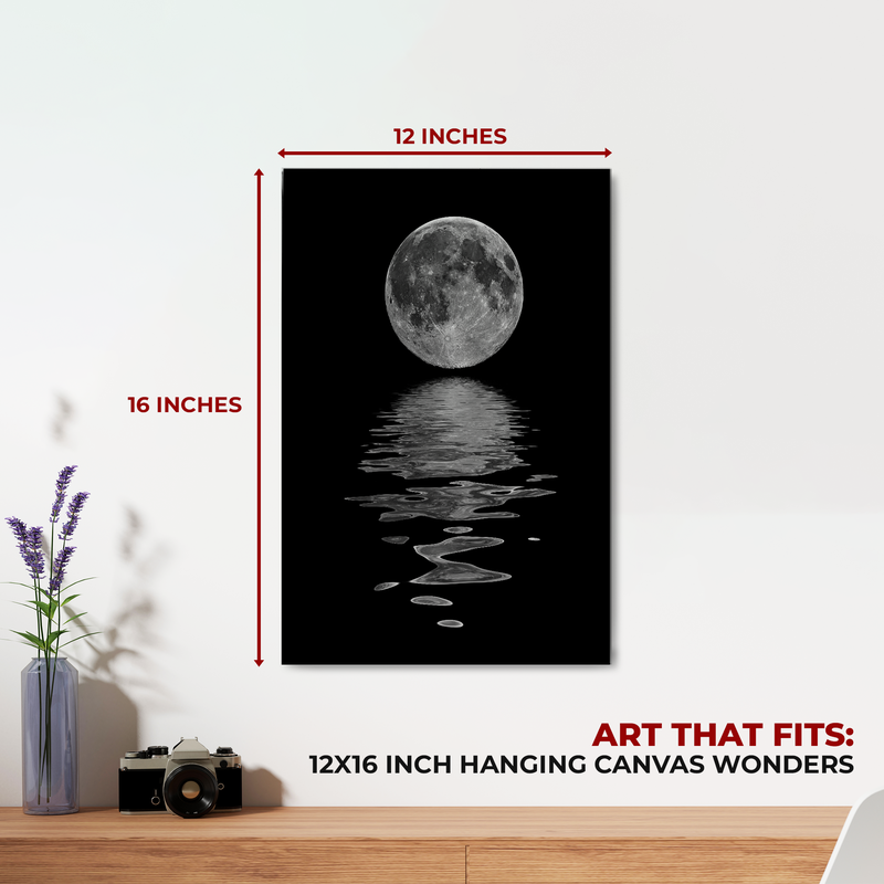 FULL MOON & THE SEA CANVAS DECOR