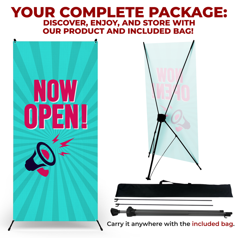 NOW OPEN X-BANNER