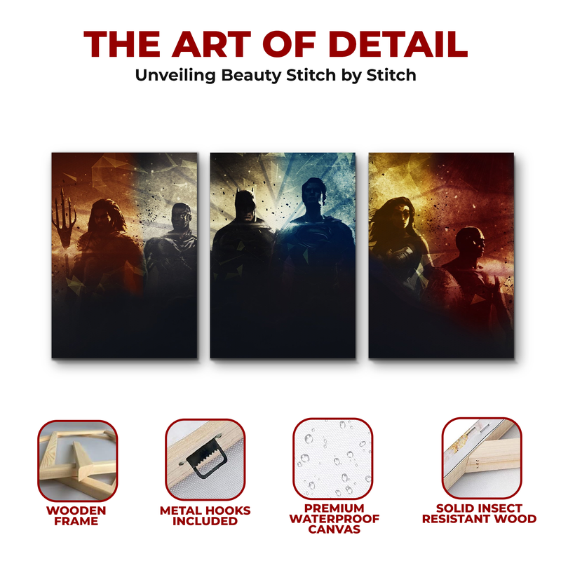 JUSTICE LEAGUE WALL CANVAS