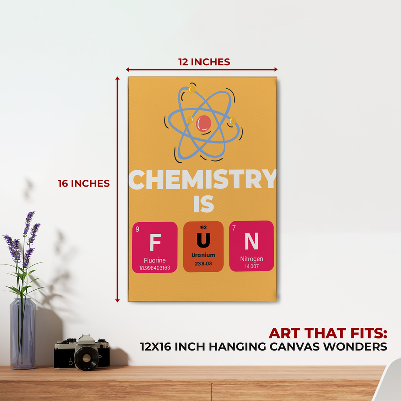 CHEMISTRY QUOTES WALL CANVAS DECOR