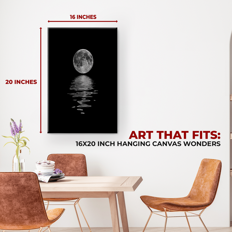 FULL MOON & THE SEA CANVAS DECOR