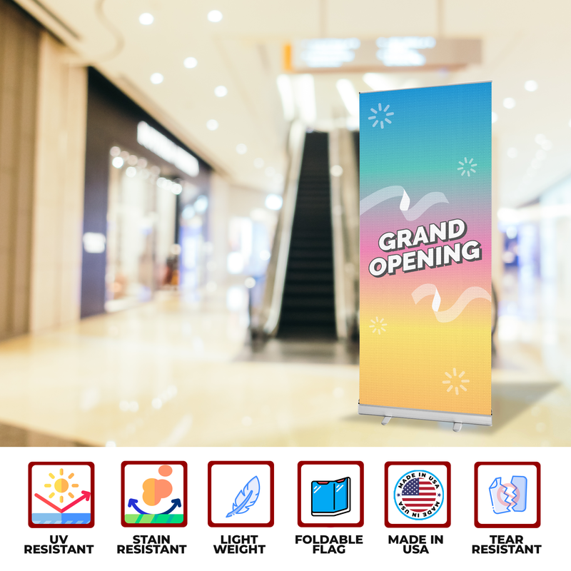 GRAND OPENING BANNER RETRACTABLE