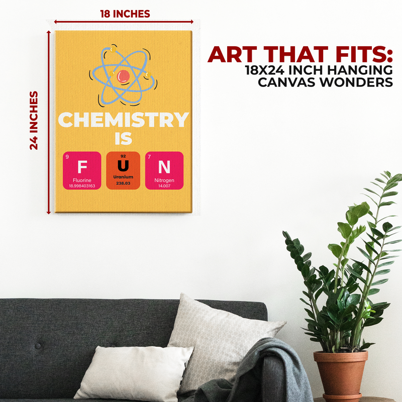 CHEMISTRY QUOTES WALL CANVAS DECOR