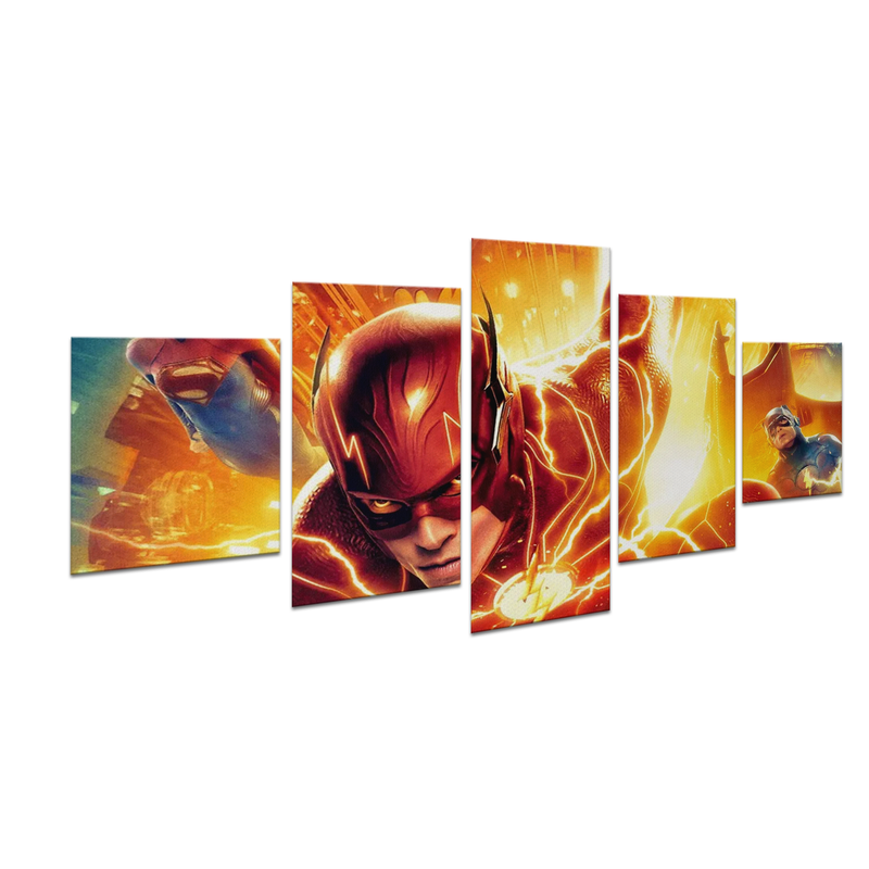 FLASH & CAPTAIN AMERICA WALL CANVAS