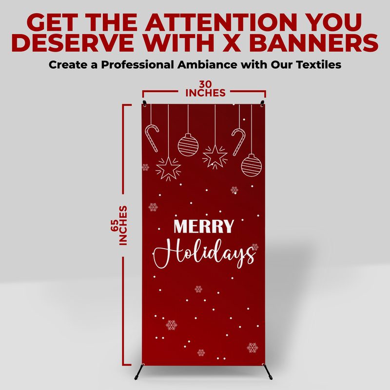 MERRY HOLIDAYS X-BANNER