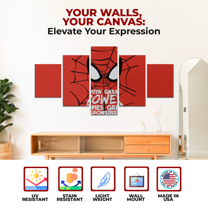 SPIDER-MAN MOVIE QUOTES WALL CANVAS