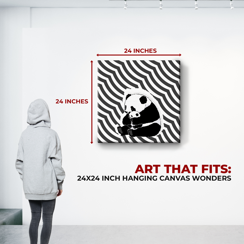 PANDA & BABY PANDA CANVAS DECOR