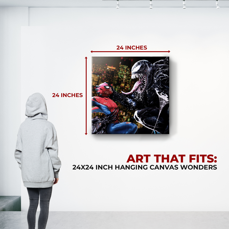 SPIDERMAN VS VENOM WALL CANVAS