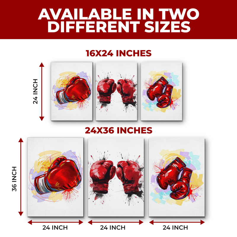 BOXING GLOVES WALL CANVAS