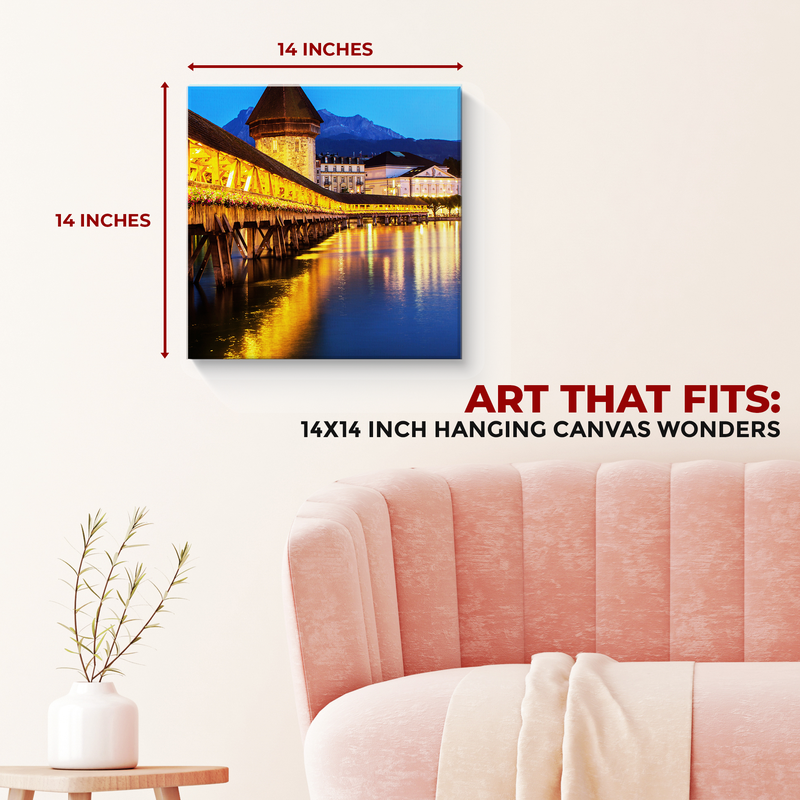 CHAPEL BRIDGE SWITZERLAND CANVAS DECOR