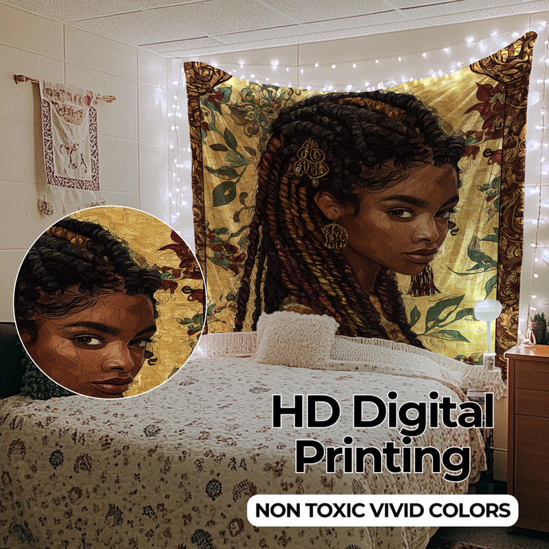 BRAIDS, CURLS & CULTURE WALL TAPESTRY