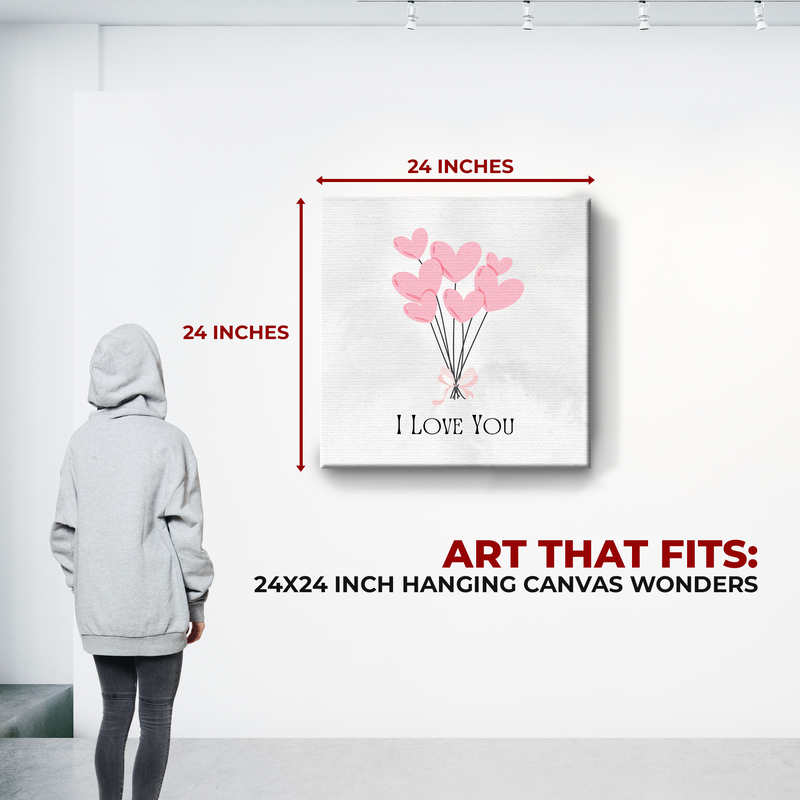 I LOVE YOU CANVAS DECOR