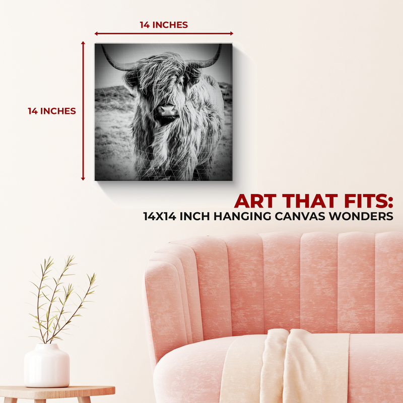HIGHLAND COW CANVAS DECOR