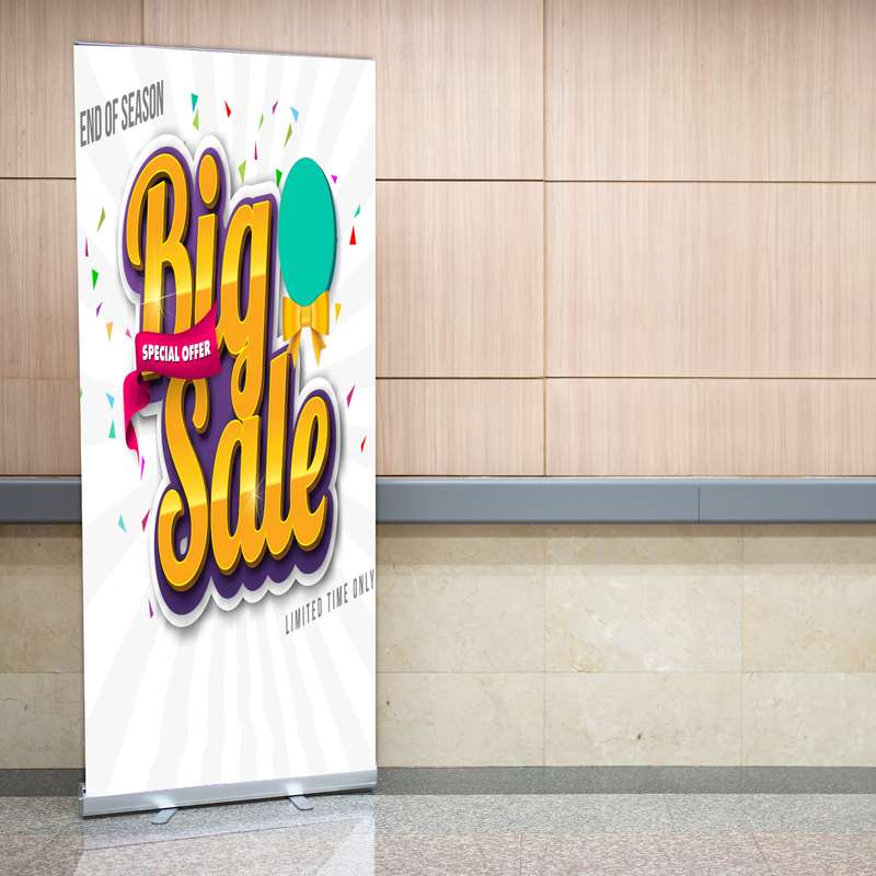 BIG SALE BANNER RETRACTABLE