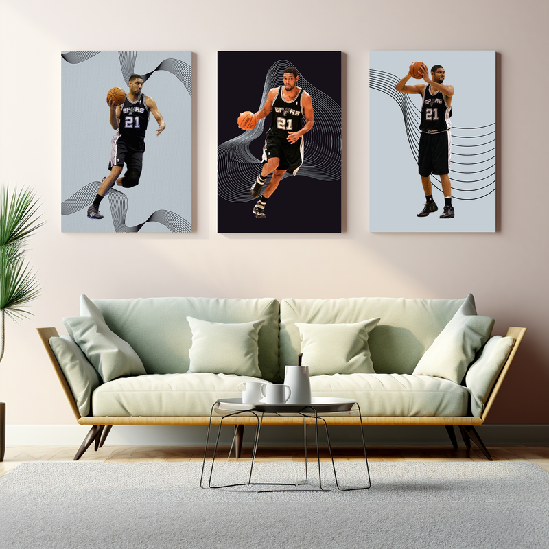 DUNCAN/ SPURS WALL CANVAS