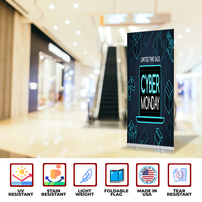 CYBER MONDAY SALE BANNER RETRACTABLE