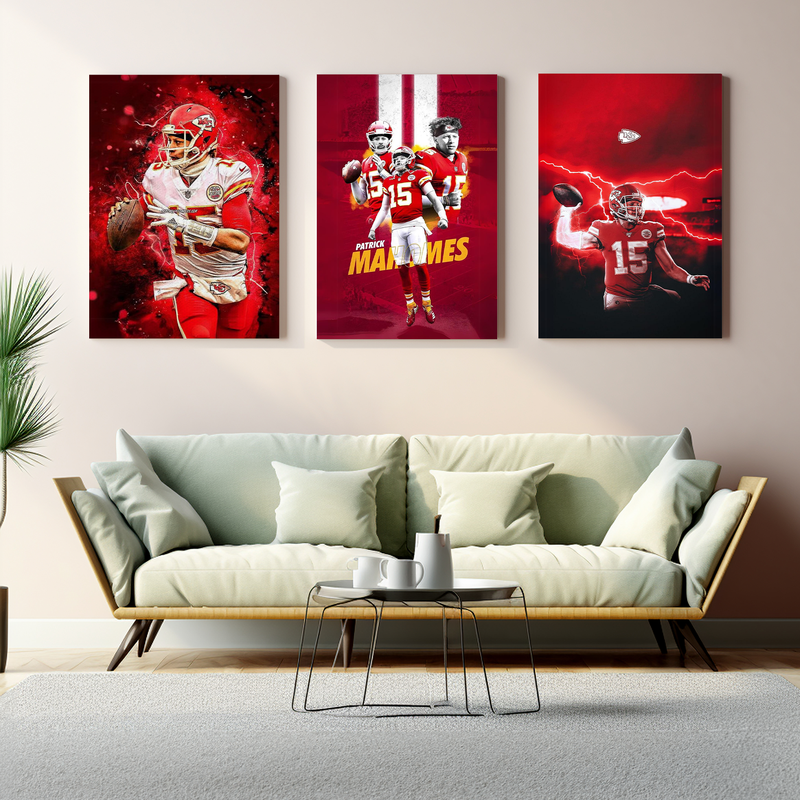 PATRICK MAHOMES KC CHIEFS WALL CANVAS