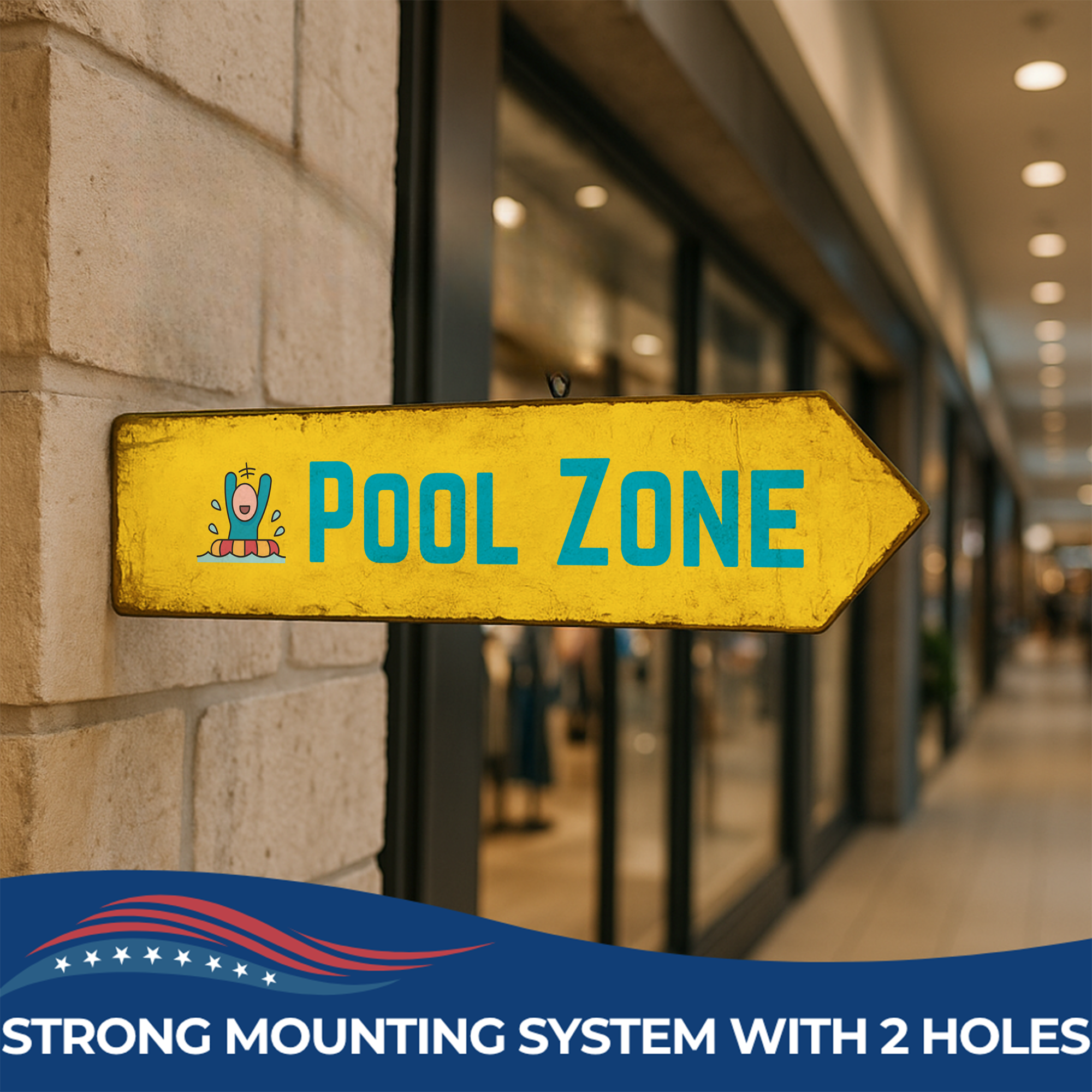 POOL ZONE SIGN