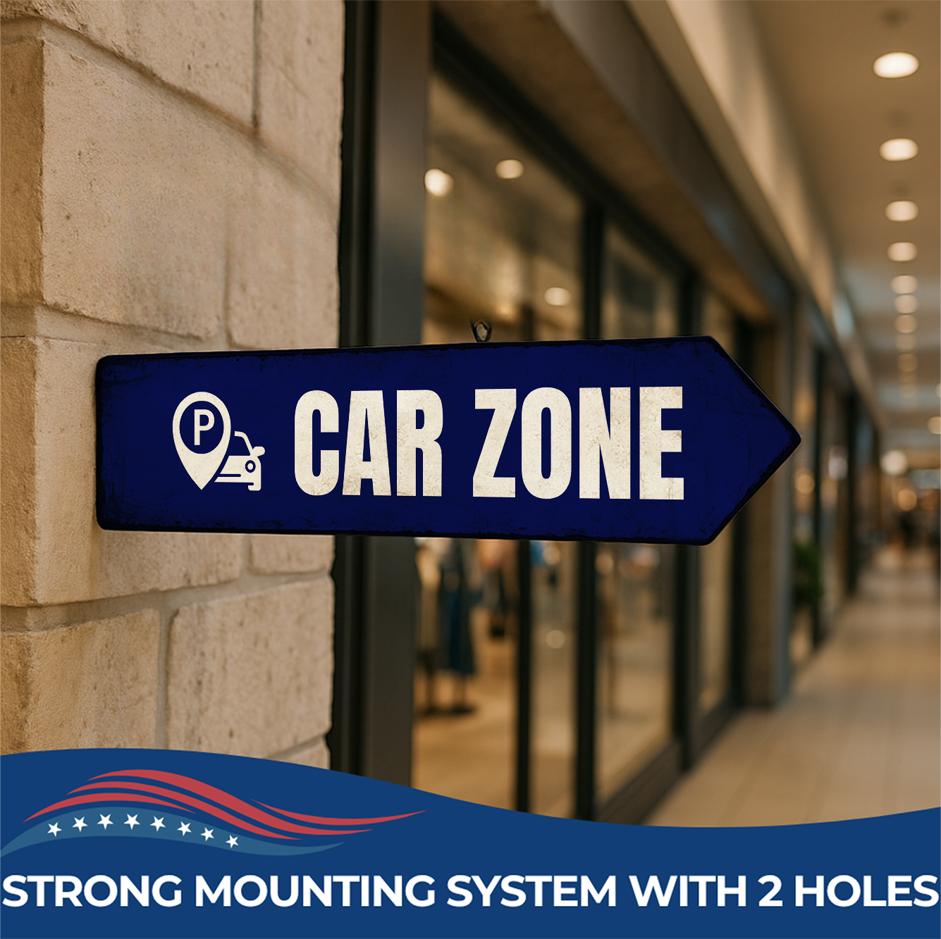 CAR ZONE SIGN