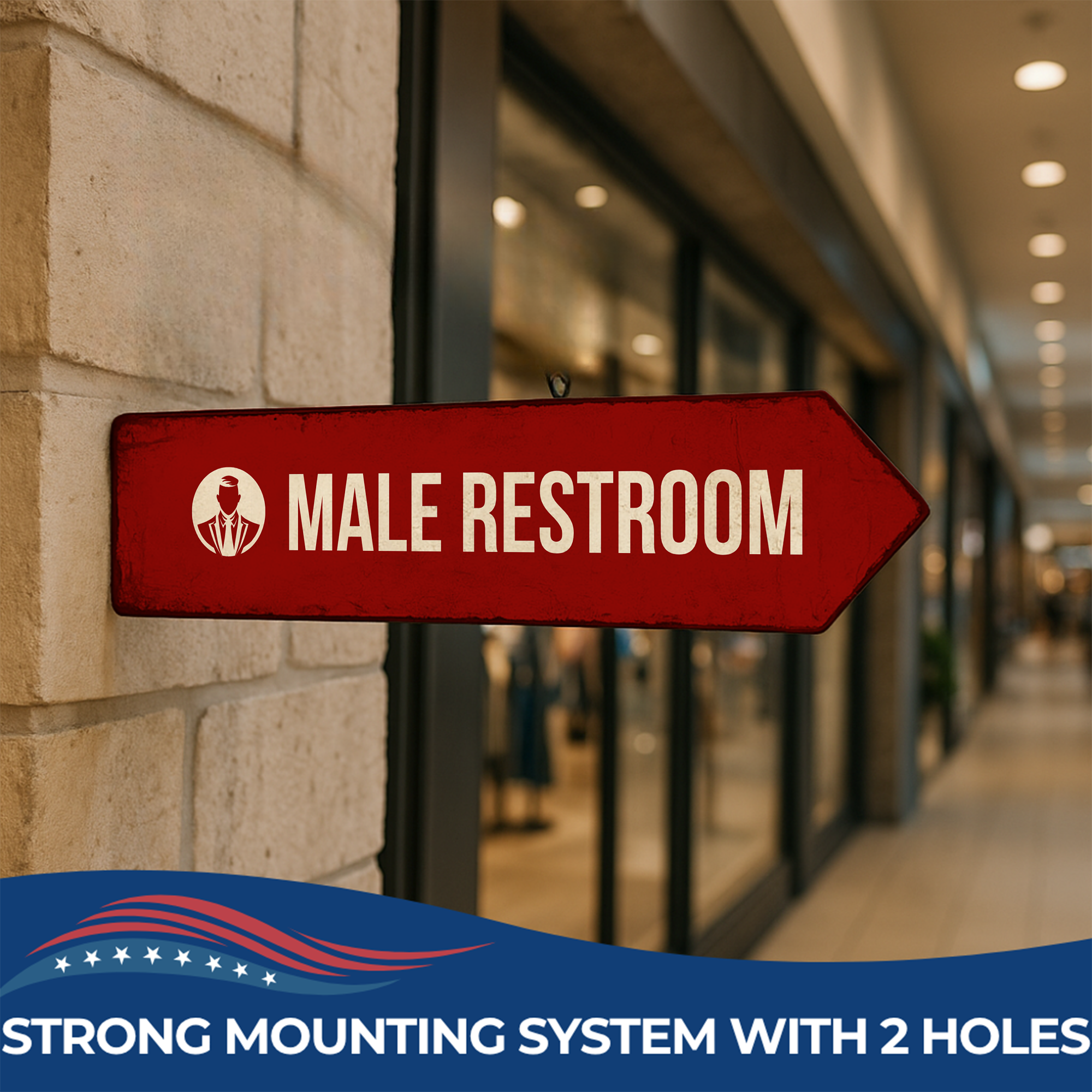 MALE RESTHROOM SIGN