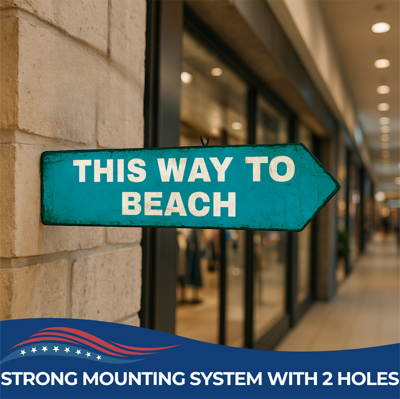 THIS WAY TO BEACH SIGN