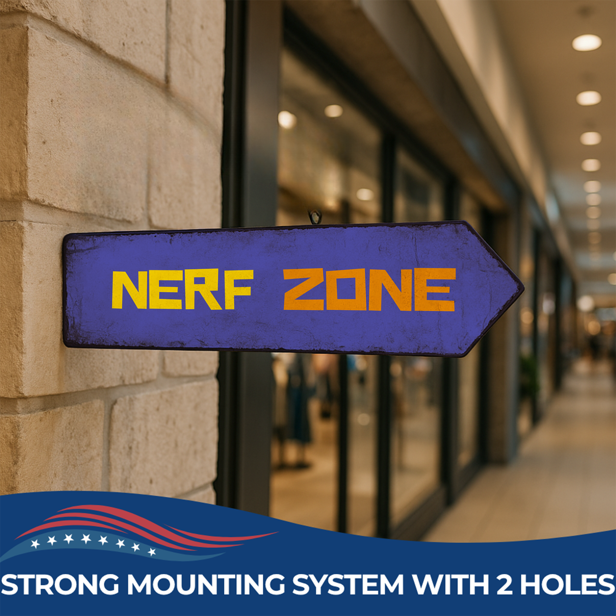 NERF ZONE SIGN
