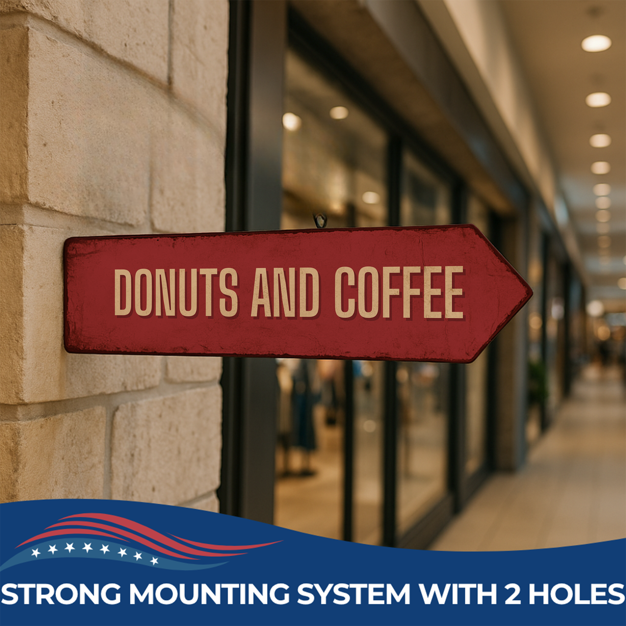 DONUTS & COFFEE SIGN