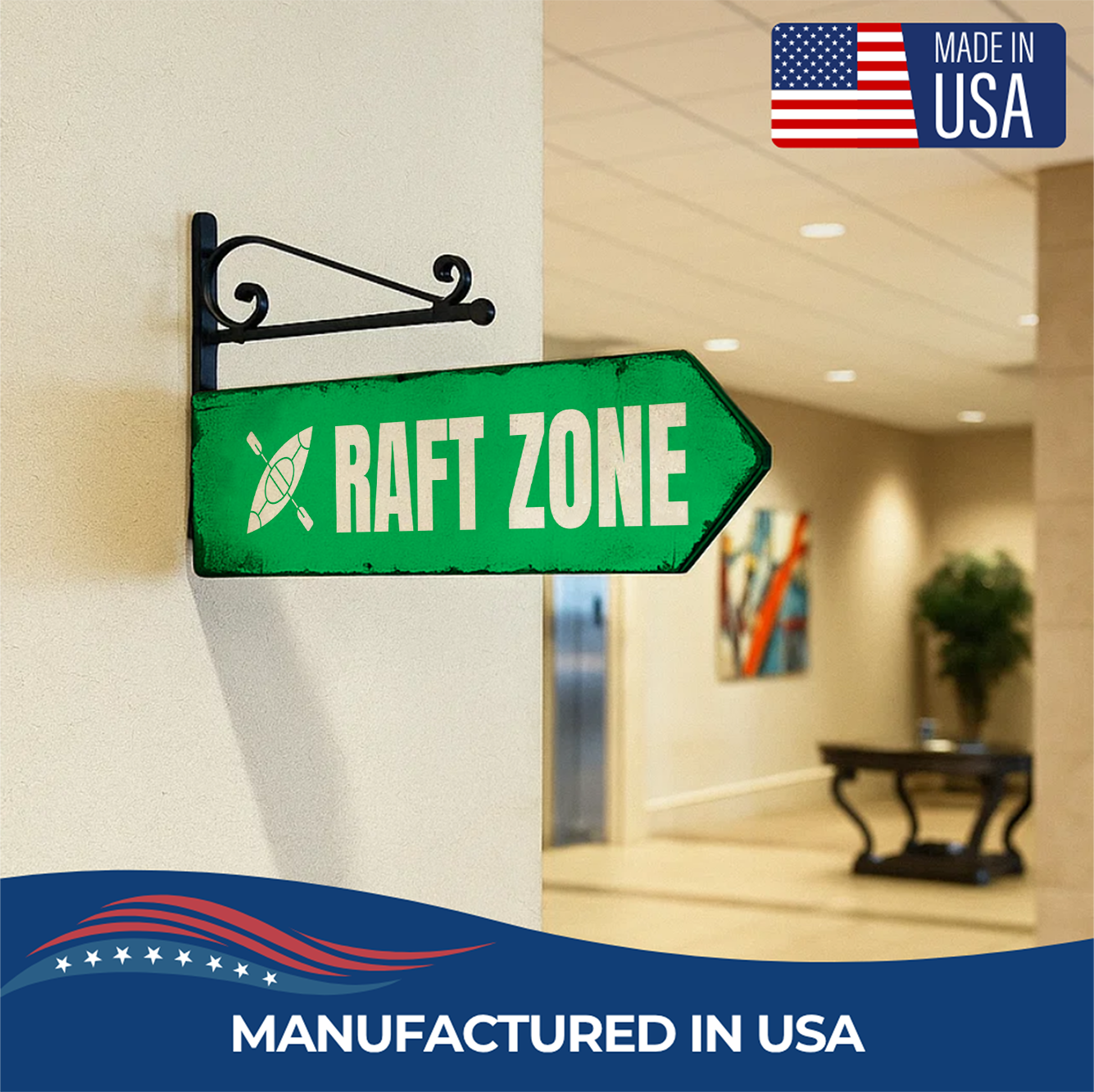 RAFT ZONE SIGN
