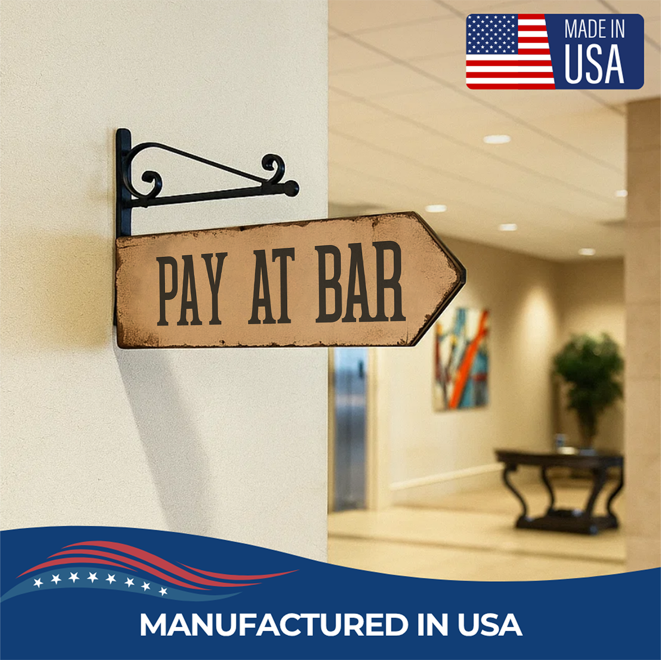 PAY AT BAR SIGN