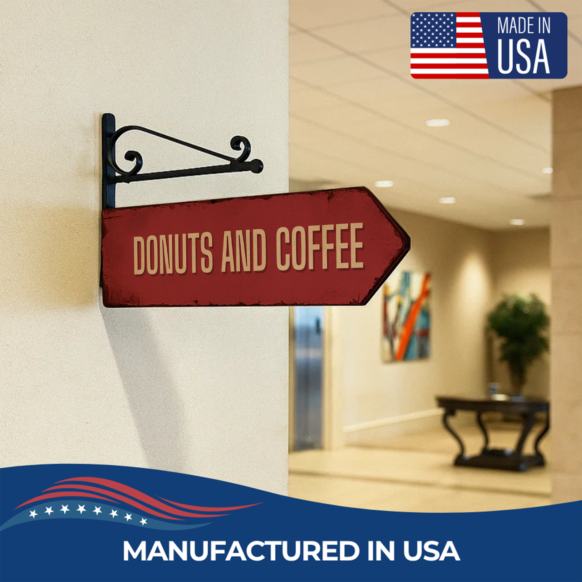 DONUTS & COFFEE SIGN