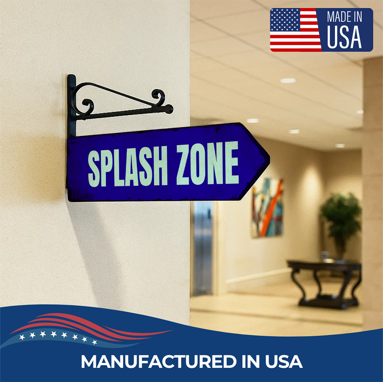 SPLASH ZONE SIGN