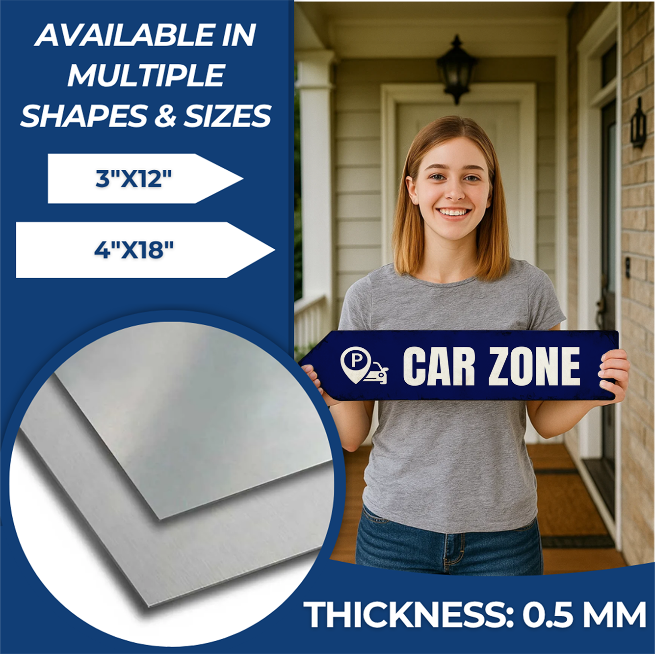 CAR ZONE SIGN