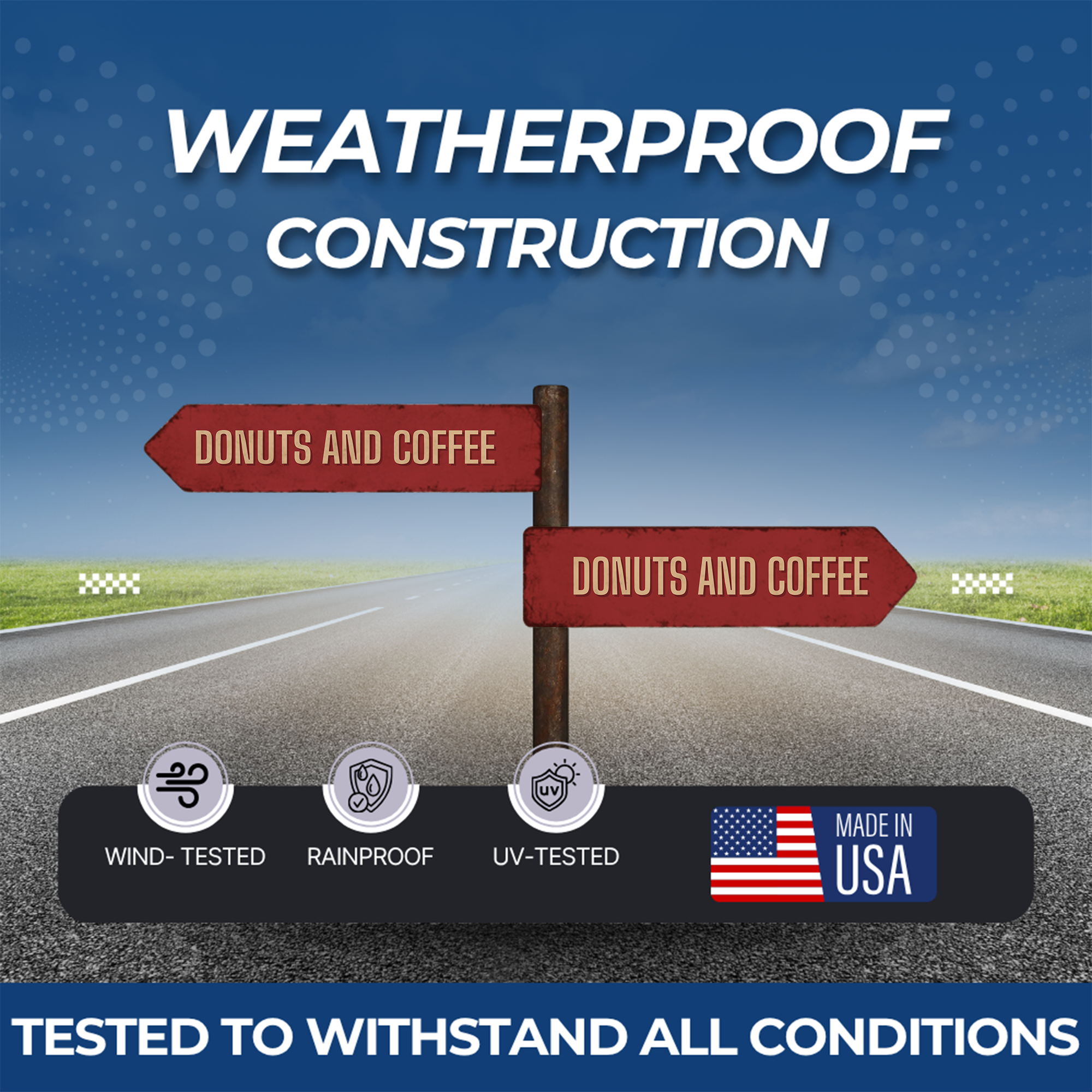 DONUTS & COFFEE SIGN