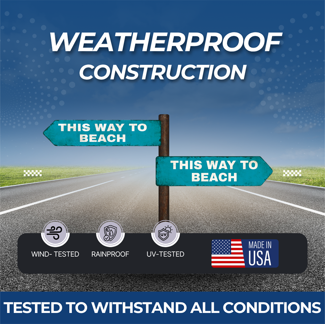 THIS WAY TO BEACH SIGN