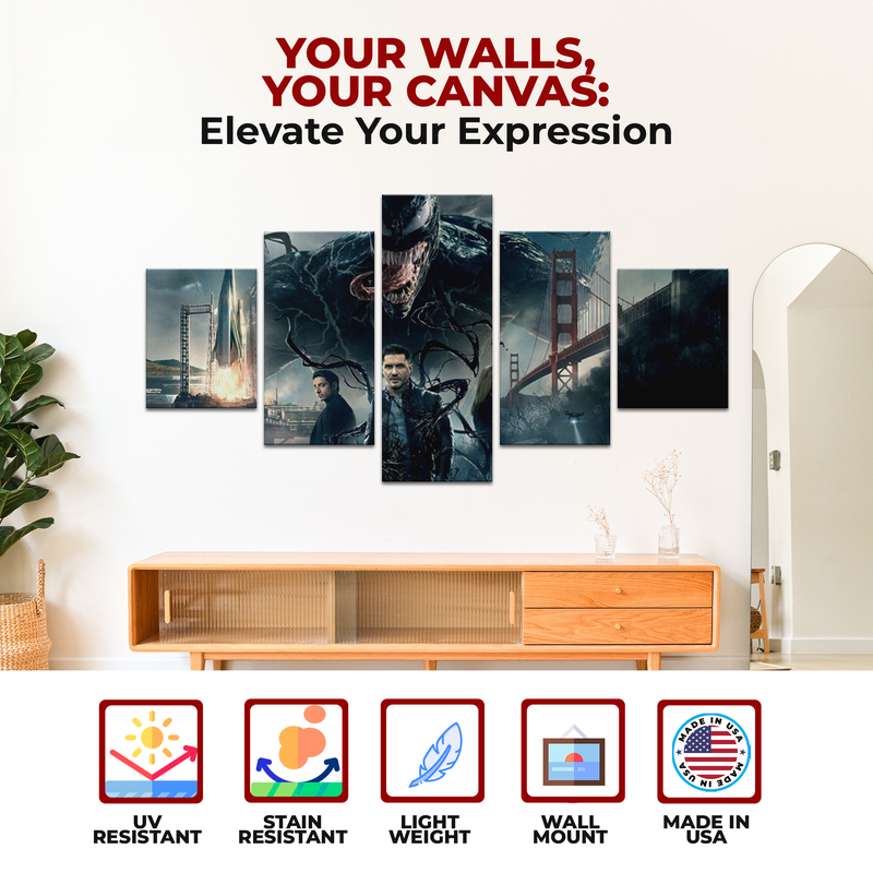 VENOM THE MOVIE WALL CANVAS